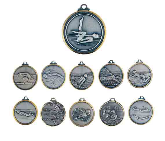 médaille 32mm natation
medal 32mm swimming